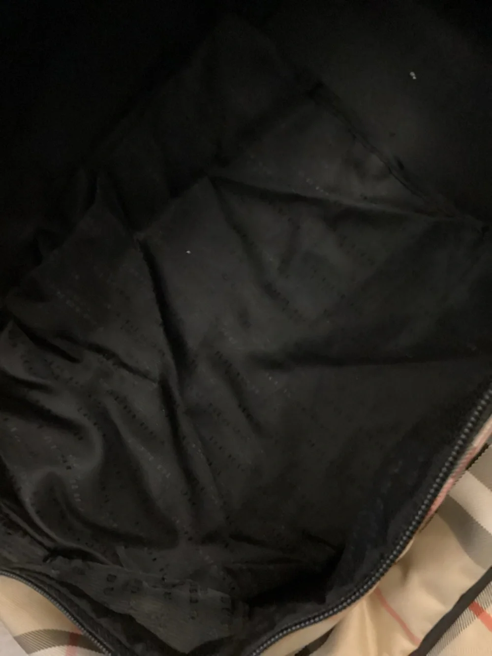 Burberry Golf Canvas Nova Check Duffle  Bag FLAWED - Picture 10 of 16